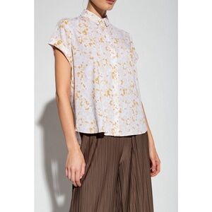 Samsoe & Samsoe Majan Short Sleeve Shirt in Desert Flower Medium